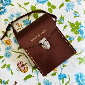 Bell & Howell Leather Camera Bag